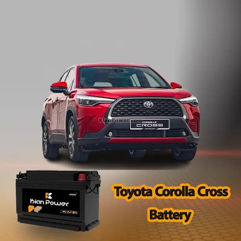 امداد باتری تویوتا کرولا کراس بنزینی